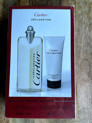 DECLARATION GIFT SET by Cartier Eau De Toilette Spray 3.3 oz & 3.3 oz Shower Men