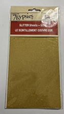 7 Gypsies Gold Glitter Transfer Sheet 2ct  2007 