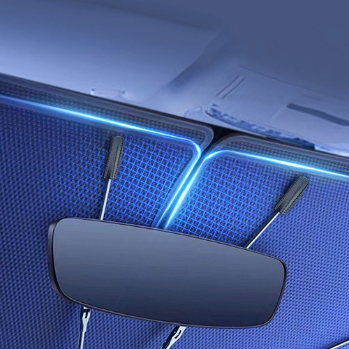 Foldable V-neck Car Front Windshield Window Sun Shade Cover Visor UV Umbrella - Picture 5 of 12