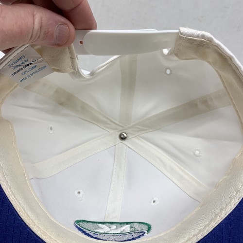 VTG Novartis Seeds Farming Snapback Baseball Hat Cap Embroidered White Blue - Picture 9 of 11