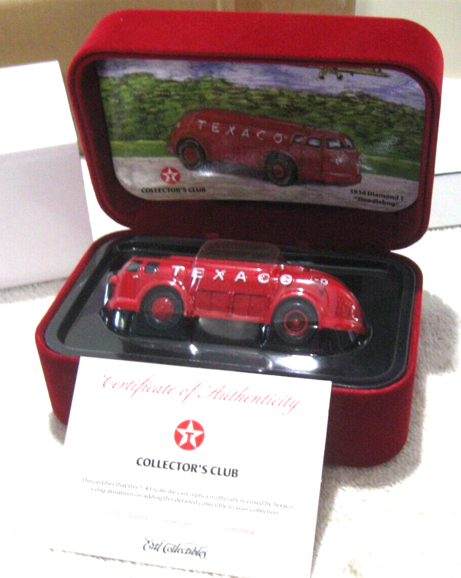 1/43 ERTL 1934 DIAMOND T TRUCK DOODLEBUG TEXACO GAS & OIL TANKER