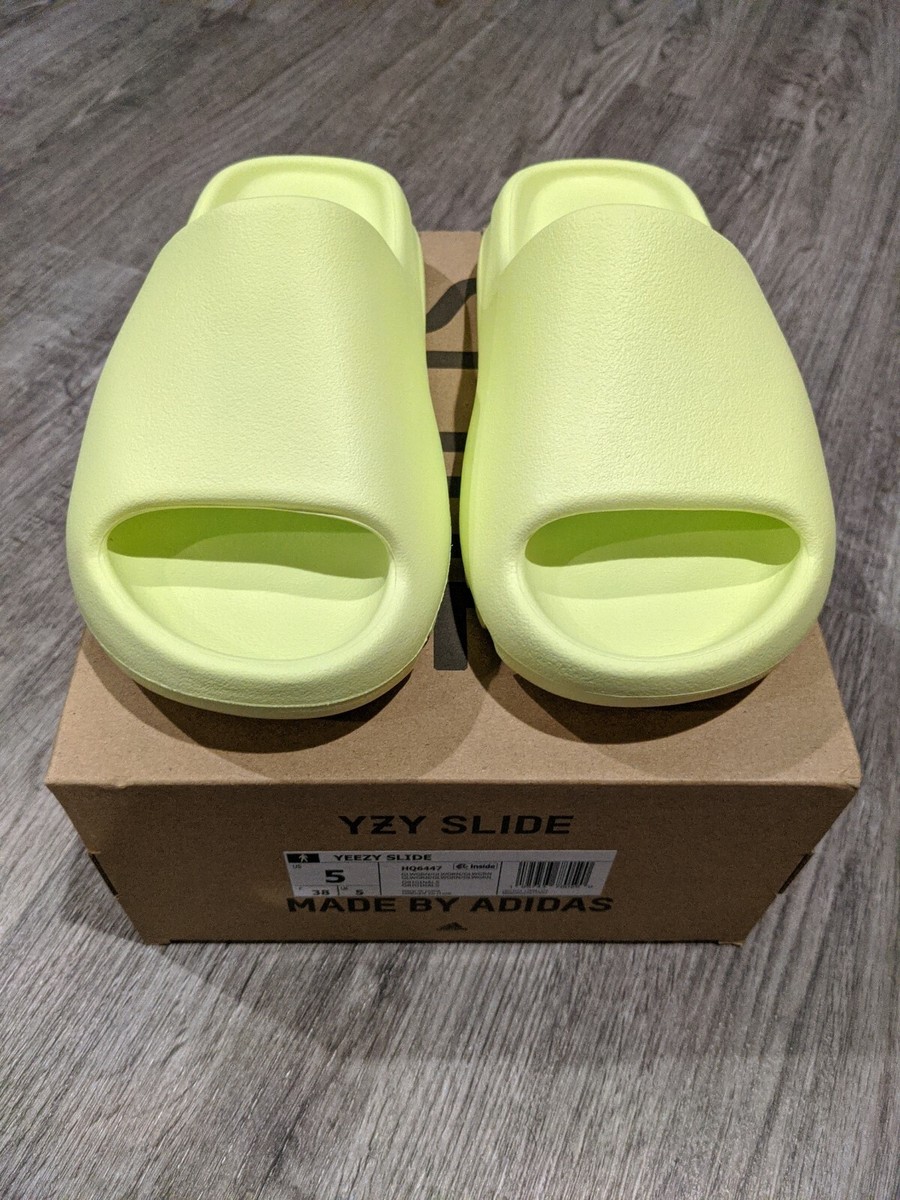 Men's Size 5 - Adidas Yeezy Slides 'Glow' HQ6447 | eBay
