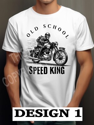 Biker T-Shirt Classic Old School Ton Up Boys Cafe Racer versch. Designs Motor