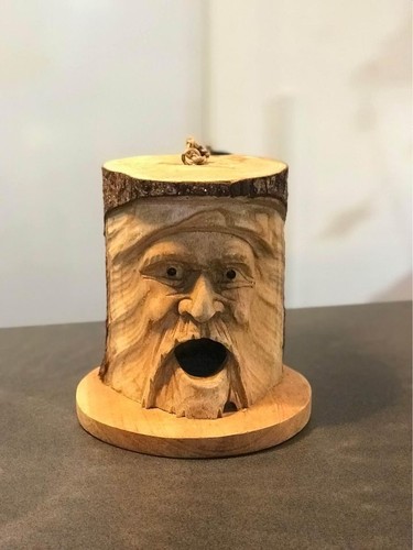 Bird House Nesting Box Choice Of Wall Driftwood Green Man, Bamboo Fair Trade - Picture 5 of 9
