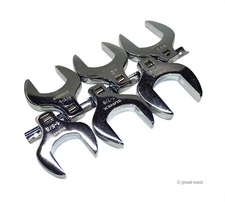 SUNEX TOOLS: JUMBO SAE CROWFOOT SET – sae sizes – 1/2” drive standard wrenches