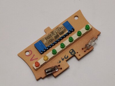 Genuine BMW E30 Service indicator board. Display. One red LED. VDO 62111377669
