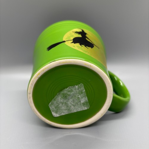 Fiesta Harvest Moon Witch Tapered Mug in Shamrock | Halloween Moonlit Coffee Cup - Picture 5 of 11