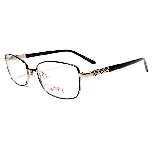New ELLE Women's Eyeglasses EL13446 BK Black Optical Frame 5016135