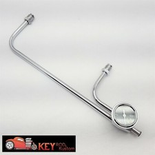 Chrome Dual Fuel Line Feed Holley 4160 Vacuum Secondary Carb 8-2132 Dry Gauge Chrome Dual Fuel Line Feed Holley 4160 Vacuum Secondary Carb 8-2132 Dry Gauge