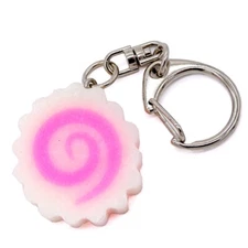 Food sample fake food keyring naruto roll slice(white) Japanese model