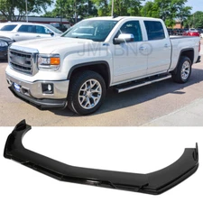 For GMC Sierra 1500 Pickup Front Bumper Lip Chin Splitter Spoiler Body Kit Gloss