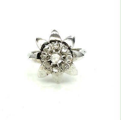 Bague Or 18 Carats Avec Diamants 0,23 Carat - 4,57 G, Taille 56, Occasion