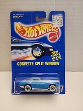 MATTEL HOT WHEELS 1991 ISSUE CORVETTE SPLIT WINDOW 1963 CHEVY #197 NEW N BLISTER