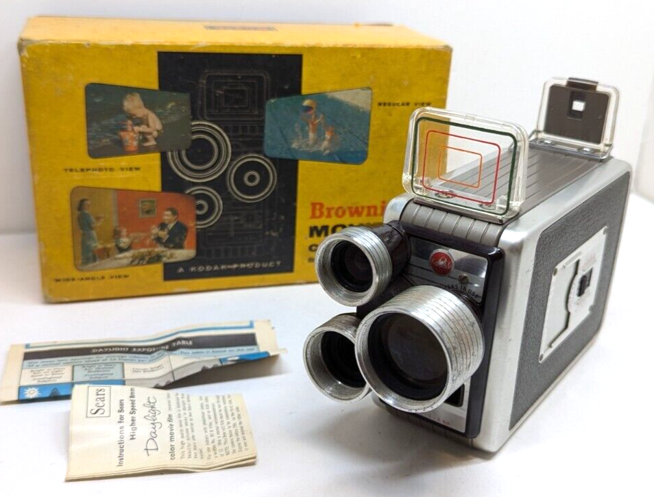 Kodak Brownie Turret 8mm Movie Camera Vintage Kodak Brownie Movie