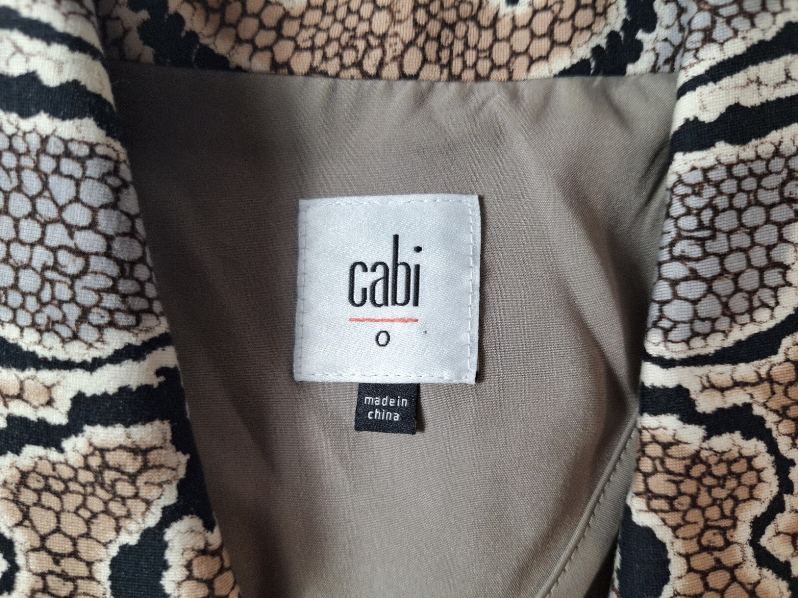 CABI Double-Breasted Python Blazer Womens Sz 0 Sn… - image 3