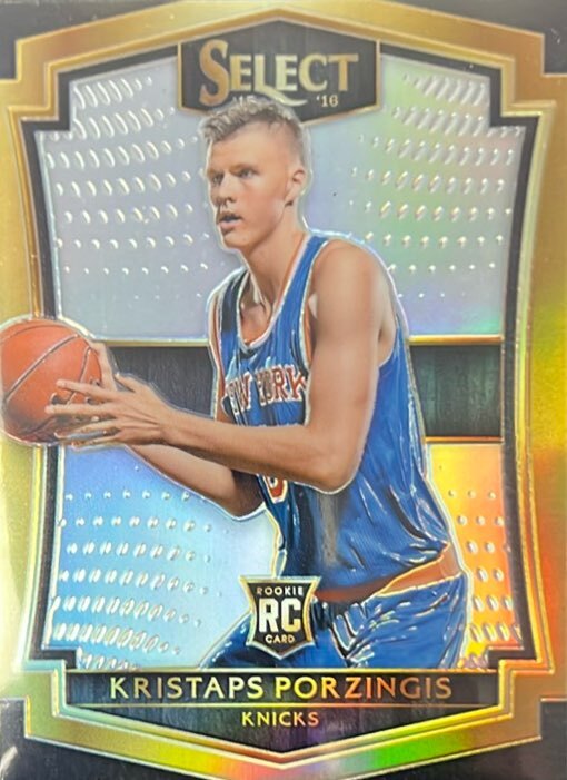 Kristaps Porzingis 2015 Panini Select #196 Silver Prizms
