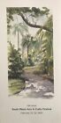 Print of painting watercolor tropical Fairchild Garden Florida Customizable