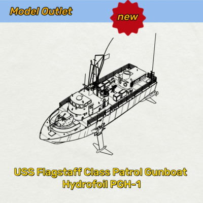 MRY-SFW 1/700 USS Flagstaff Class Patrol Gunboat Hydrofoil PGH-1 Full Hull