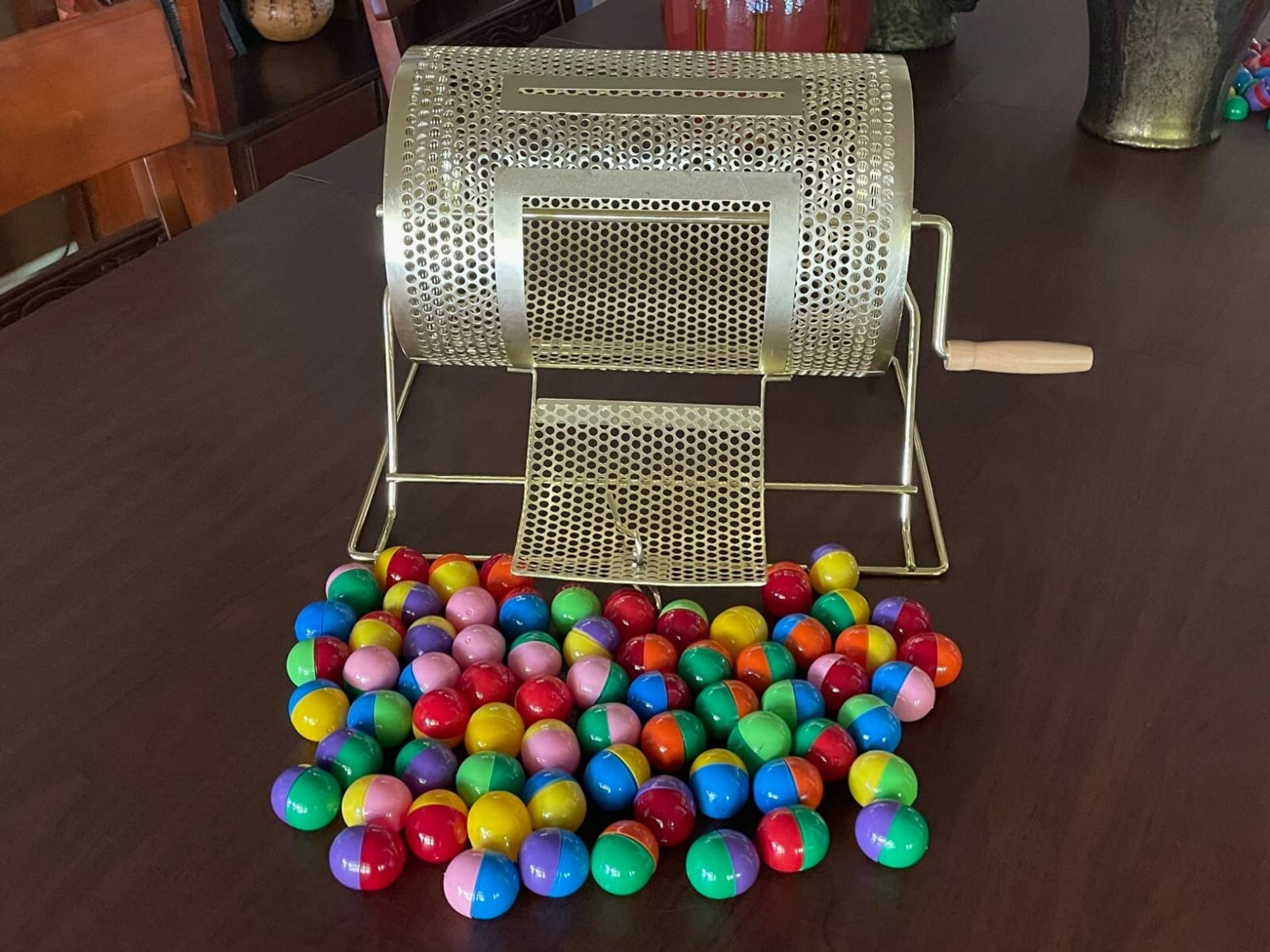 Raffle Ticket Spinner Drum Holds 2500 Tickets or 80 Ping Pong Balls