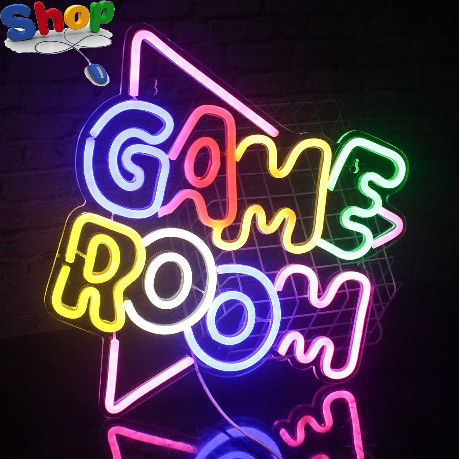Game Room Neon Signs Games Led Neon Light Sign for Wall Decoration ,