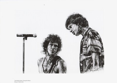 Rolling Stones Mick Jagger Art - Limited Edition Signed Print Fine Art Rock Fans