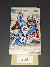 Madden NFL 13 Wii  MANUAL ONLY 
