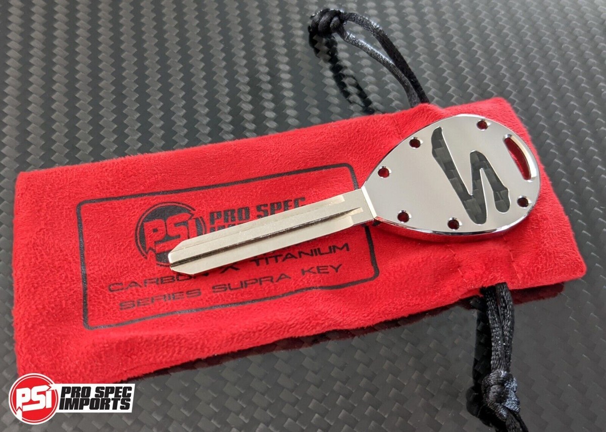 Mk4 Supra Key Blank - Carbon X Titanium Series - Premium Polished