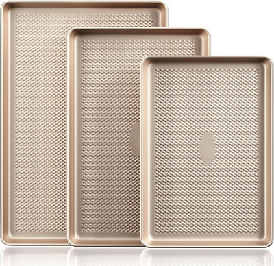 Baking Sheet Pan Set Cookie Sheets for Oven Nonstick Half/Quarter/Jelly Roll Pan