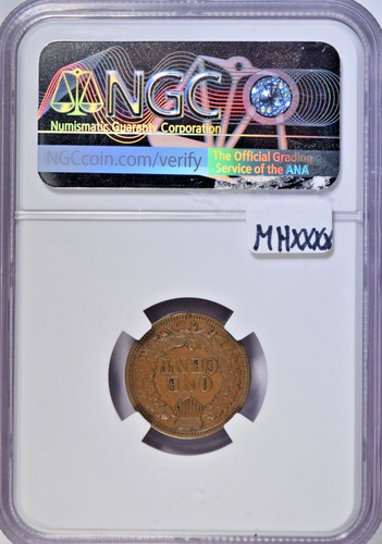 1872 INDIAN HEAD CENT ~ NICE BOLD NGC VF30! - Picture 2 of 4