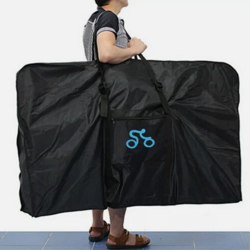 Heavy Duty Travel Bike Carrier Bag Carry Transport Case Folding Bicycle Storage - Picture 1 of 10