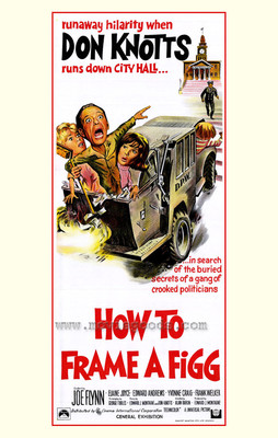 HOW TO FRAME A FIGG Movie POSTER 27x40 Don Knotts Elaine Joyce Frank Welker Joe