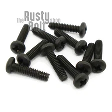 #2-56 x 3/8", Phillips Pan Head Screws, Stainless Steel, Black Oxide