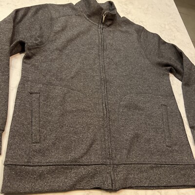 Rainforest RFT Men's Full Zip Cardigan Color Charcoal Size small