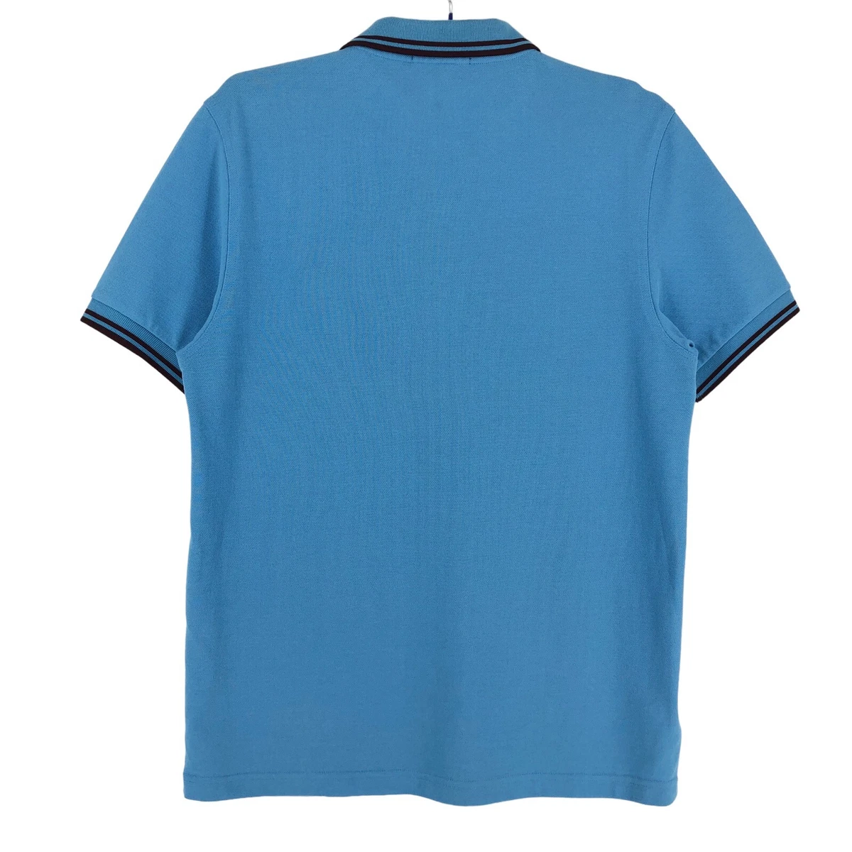 FRED PERRY Men Slim Fit Polo Neck Blue T-Shirt Size M | eBay