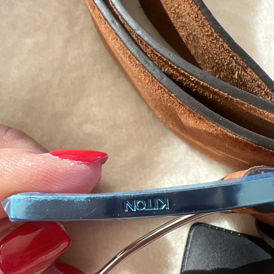 AUTÉNTICO CINTURÓN KITON NAPOLI GAMUZA OXIDADA PARA HOMBRE Talla 115 Cm Foto 2 de 4