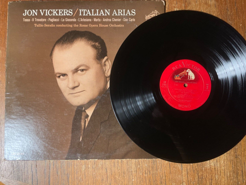 JON VICKERS ITALIAN ARIAS LP RED SEAL LM-2741 VINYL RECORD 1964 VG - Picture 4 of 6