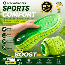 4D Sports Insoles Shock Absorbing Cushion Orthotic Shoe Inserts Breathable 1Pair