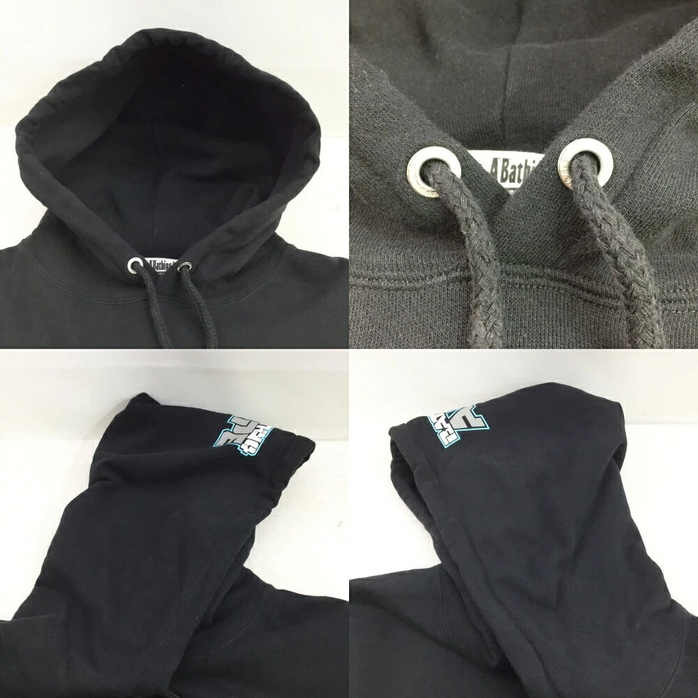 A BATHING APE (BAPE) Felpa con cappuccio A Bathing Ape Arm stampa logo taglia 2Xl colore nero usata 126 Street Suzuka