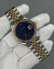 Vintage 1987 Rolex Datejust Blue Buckley Dial Jubilee Bracelet 16013