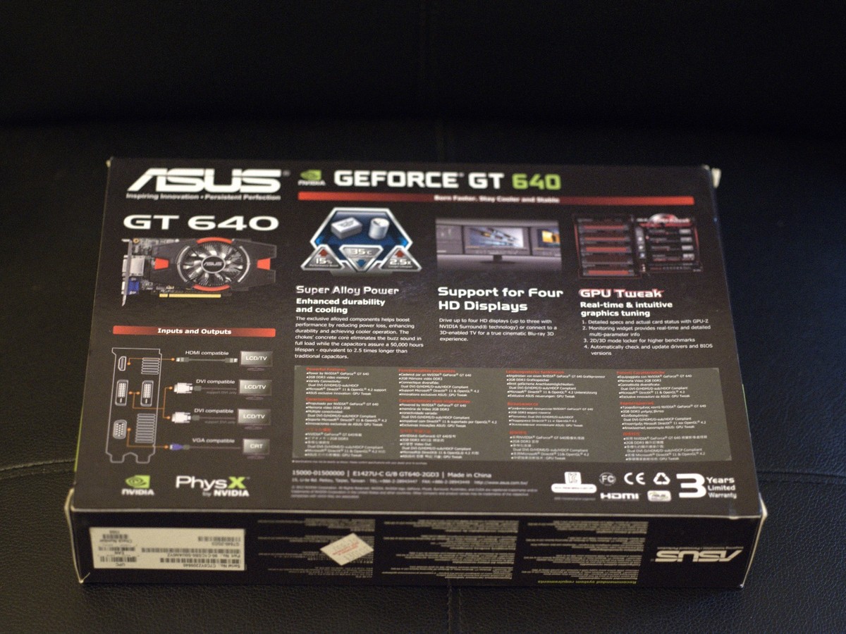 Buy ASUS NVIDIA GeForce GT 640 (GT640-2GD3) 2GB / 2GB (max) DDR3
