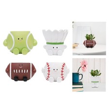 Kleines Gesicht Pflanztopf Topf Kreative Wohndeko Blumentopf für Rasen Outdoor Terrasse