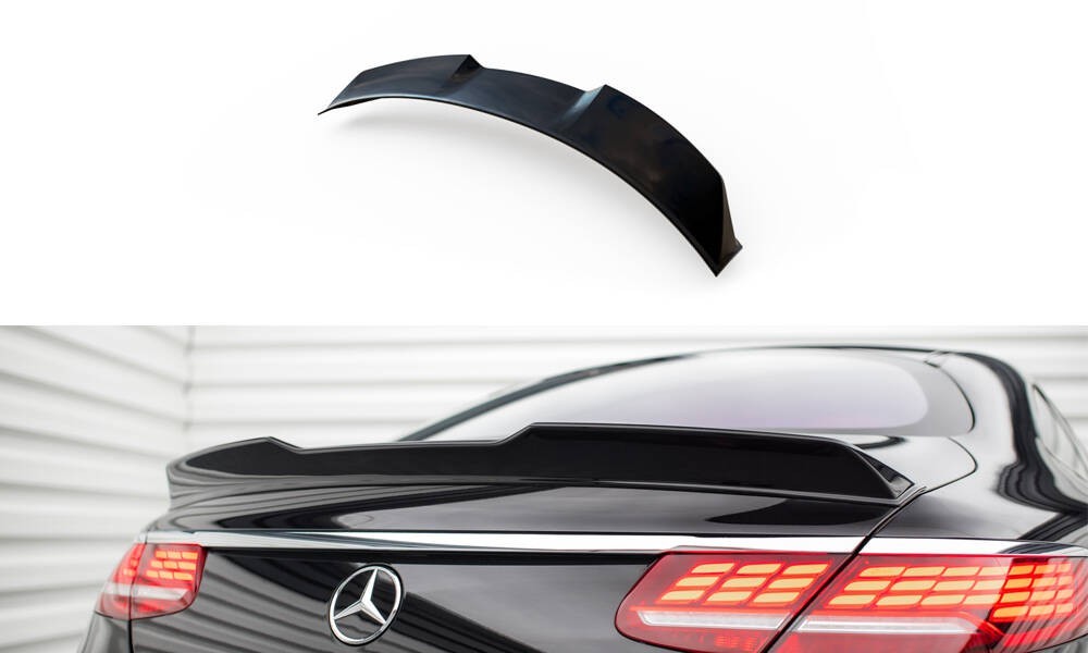Spoiler Cap 3D Maxton structure en relief aérodynamique pour Mercedes S Coupe C217 Facelift