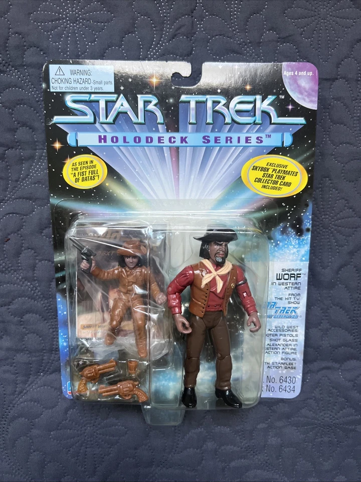 Playmates Star Trek The Next Generation HoloDeck Series 1995 2 piezas 6430 nuevo en caja colección Foto 3 de 4