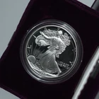 1990-S One Ounce Proof Silver Bullion Coin American Eagle US Mint OGP & COA