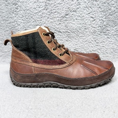 Cole Haan Air Vail Mens Size 8 Waterproof Duck Boots Brown Leather