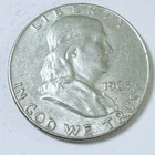 1963 D Franklin Half Dollar, 90% Silver Circulated Coin #7383
