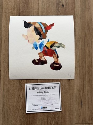 Joseph Martinez Art Print Pinocchio Money Limited Edition 1x Run No Strings