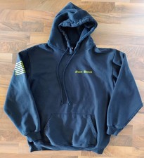Goon Squad Black Graphic Sweatshirt Adam Calhoun Made In USA Distressed Sz Lg