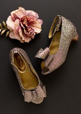 Joyfolie Valeria Heel Multi Glitter Girls Size 5Y Dress Shoes