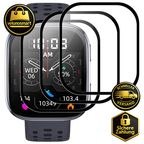 Panzer Schutzglas FüR Amazfit Bip 6 9H HäRte HD Klar Blasenfrei Anti-Kratzen 3-image